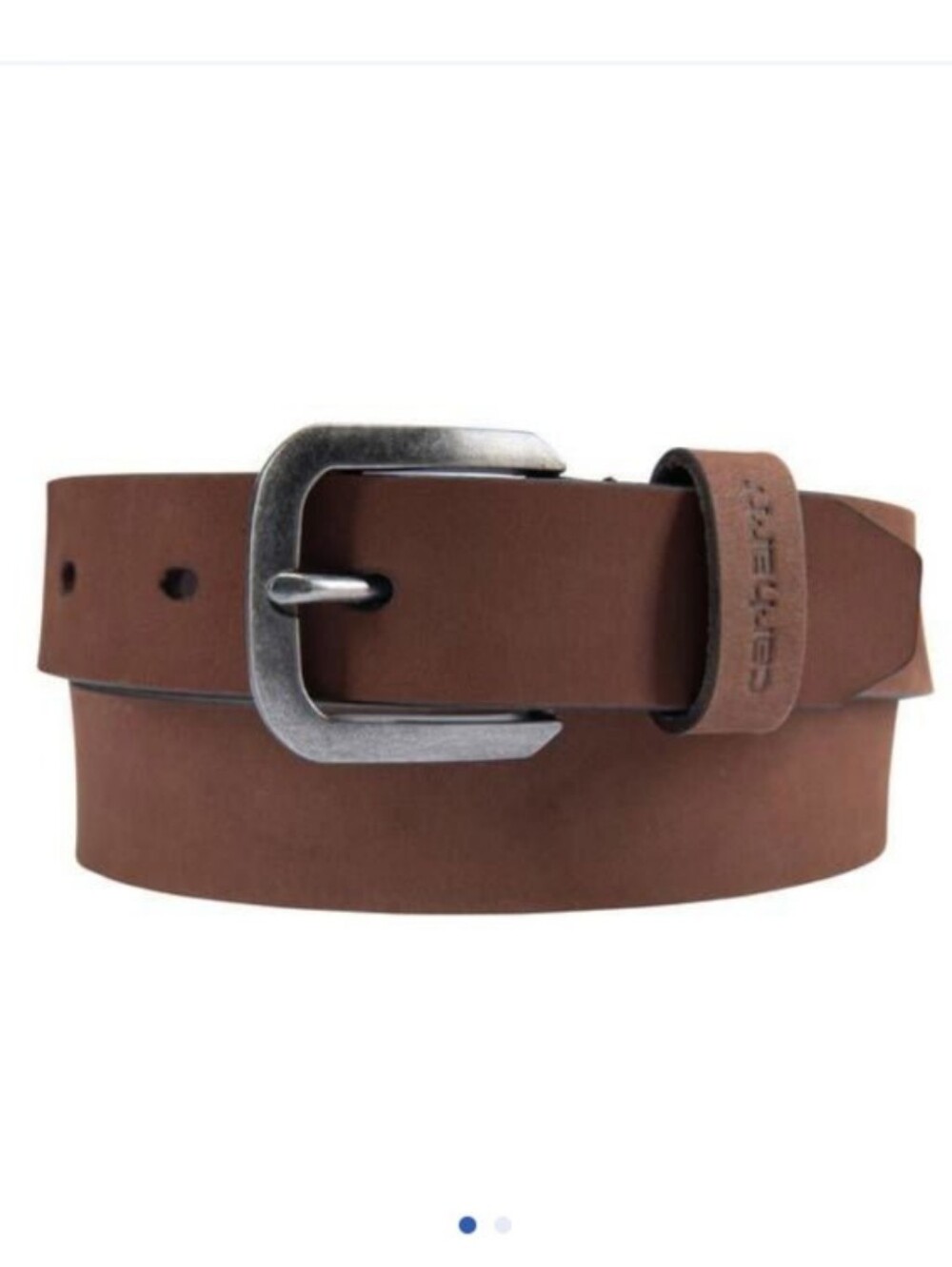 NWT Carhartt Medium Women's Saddle Leather Belt - Brown Full Grain Leather